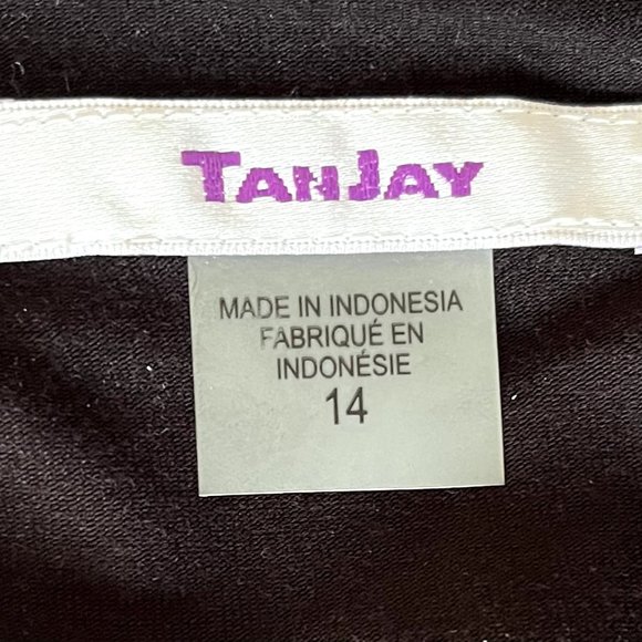 TanJay, 2 layer floral dressy blouse, XL - Picture 6 of 6